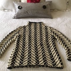Heavy cable hand knit sweater